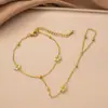 Pulsera de acero de titanio nueva, no se decolora, estilo ins, versátil para mujer, joyería para mujer, alta calidad para mujer