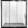 Mampara de Ducha Rectangular con Puerta Corredera Doble Pista de Triple Vinculación Fabricante Original Comprado con Muestras Gratuitas
