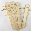 Directo de fábrica lindos niños y niñas palo en blanco manualidades de madera DIY estilo creativo