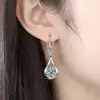 Nuevos pendientes largos de imitación de plata S925 con temperamento, gota de agua preciosa, pendientes de temperamento para mujer, pendientes, joyería para orejas, fabricantes, venta al por mayor
