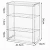 Caja de almacenamiento para figuras, Caja de exhibición transparente para muñeco Labubu, Vitrina de exhibición para bloques de construcción de juguetes de peluche, Caja de protección para colección de figuras