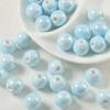 Contas de Cerâmica Esmaltada 10mm Contas Coloridas Halo Colar Pulseira Artesanal de Verão Acessórios para Joias Redondas DIY