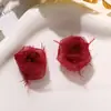 Atmósfera de Primavera Estilo Hada Gasa Capullo de Rosa DIY Pin Lateral Lazo para el Cabello Accesorio para el Cabello Ramillete Ropa Accesorios Florales