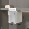Gabinete de baño, caja de almacenamiento para mascarillas faciales, gabinete de pared, encimera, gabinete debajo del espejo, estante cosmético sin taladro