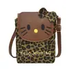 Nuevo Bolso Pequeño Lindo de Gato con Estampado de Leopardo Bolso de Hombro Cruzado Estilo Coreano Elegante para Teléfono Salida de Chica Cruzado
