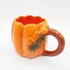 Taza de cerámica con forma de calabaza para el Festival de la Cosecha de Halloween, de varios estilos, hecha a mano, pintada a mano, al por mayor