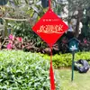 Bienvenido a Casa Etiqueta Roja Impermeable Etiqueta de Comunidad de Jardín Palabra de Bendición LOGO Etiqueta de Bendición Tarjeta de Deseos Jade