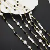 Acessórios para Joias DIY Corrente de Pérola e Cristal Ouro Real 18K Forte Retenção de Cor Corrente Feita à Mão Colar Pulseira Corrente para Material de Vestuário