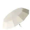 Guarda-chuva totalmente automático, ampliado, espessado, reforçado, de dupla finalidade para chuva e sol, dobrável, acionamento com um toque, camada dupla, portátil para homens e mulheres