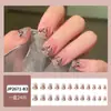 Uñas postizas europeas y americanas cortas, medianas y largas, tipo ataúd, ballet, parches de uñas, productos terminados en caja, se pueden diseñar con dibujos y muestras.