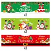 Nuevas pegatinas para botellas de bebidas de fiesta navideña transfronterizas con Papá Noel, pegatinas creativas de decoración navideña para botellas de agua