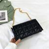 Bolsa feminina 2024 nova moda losango bolsa de ombro de grande capacidade estilo coreano estilo ocidental cadeia celular axilas pequena bolsa quadrada