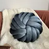 Almofadas Decorativas Feitas Sob Medida da Fábrica de Origem, Almofada de Sofá em Forma de Bola com Nó de Três Fios Estilo Ins, Almofada de Assento Estilo Nórdico