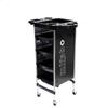 Salón de peluquería retro transfronterizo de cinco pisos coche bar barbería coche teñido caliente empuje herramienta de peluquería carrito con gabinete de herramientas coche de herramientas al por mayor