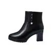 Botines de Tacón Alto de Piel Suave para Mujer 2026 Otoño Invierno Punta Fina Tacón Alto Botas de Mujer Temperamento Suela Suave Botas Martin Mujer Moda Bota Corta