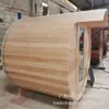 Sauna de Barril para Exteriores de Cedro Rojo Importado de Canadá Sauna de Vapor Harvia Sauna de Barril Sauna de Vapor Seco
