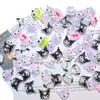 Accesorios de arte para uñas Sanrio My Melody de moda, esmalte de uñas de dibujos animados Kuromi transparente como el hielo y decoraciones para fundas de teléfono de resina