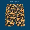 Novedad de Verano Ropa Inflada Atractiva Camisa con Estampado 3D de Flores Hawaianas Traje Casual de Manga Corta y Shorts para Hombre Playa Seaside