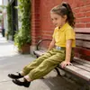 Pantalones temblorosos para niños Verano Pantalones de seda de hielo para niños pequeños Pantalones modernos para niñas Pantalones antimosquitos Estilo japonés Estilo coreano Pantalones sueltos de pierna ancha