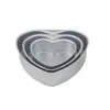 Molde para Pastel Chiffon con Base Desmontable en Forma de Corazón de 4/6/8 Pulgadas, Molde para Postre de Aleación de Aluminio, Herramienta para Hornear