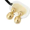 Aretes de diamantes calientes para comercio exterior transfronterizo, aretes clásicos que combinan con todo, aretes dorados, joyería, aretes de temperamento para niñas