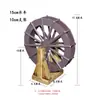 Rueda Hidráulica Molino de Viento Roca Artificial Fuente Fluyente Adorno de Patio Pecera de Plástico Estanque Circulación de Agua Juego Completo de Piezas Pequeñas de Rueda Hidráulica