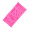 Ferramentas de hardware martelo chave de boca molde de silicone bolo flip açúcar molde de decoração de chocolate molde de cozimento DIY