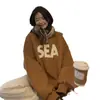 Chamarra Sudadera de Terciopelo de Manga Larga para Mujer, Diseño Otoño 2024 Nuevo Estilo, Top Chic Estilo Perezoso Estilo Americano para Personas Bajitas