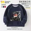 Delta Action Game Suéter de Veludo com Gola Redonda para Meninos Infantil Outono e Inverno 2025 Peça Única Aquecida Top de Veludo Tendência