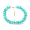 Collar de Perlas de Color Macarrón con Personalidad a la Moda Estilo Ins Atmósfera de Vacaciones de Primavera Verano Accesorio de Cuello para Mujer