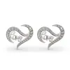 Pendientes Irregulares en Forma de Corazón Estilo Hada Estilo Coreano Huajie Joyería Romántica para Confesión Amorosa Día de San Valentín Pendientes