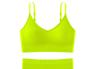 Conjunto de ropa interior de belleza cruzada para espalda con tirantes ajustables, sujetador de hilo inalámbrico deportivo tipo tubo, ropa interior triangular