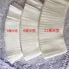 Negro y blanco suave perla gasa pliegues de órgano encaje encaje hecho a mano diy lolita muñeca falda decoración