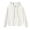 Sudadera con capucha de estilo americano, marca moderna, holgada, casual, algodón original de peso pesado de 350 g, color liso, unisex, sudadera versátil para otoño