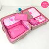 Conjunto de Sacos de Armazenamento para Viagem Transfronteiriça com 7 ou 8 Peças, Sacos para Roupas, Lingerie, Sapatos, Necessaire, Saco de Classificação e Organização em Tecido Oxford
