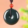 Fivela de Segurança de Jade Hetian Autêntica Fivela de Segurança de Jade Natural Grau A de Xinjiang Pingente Fornecimento ao Vivo Fábrica de Jade