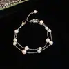 Mariposa Soñadora~Pulsera de Mariposa con Flor de Zirconia, Diseño Elegante y Sencillo, Joyería Versátil y Exquisita