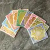 Série Flor de Lótus Sagrada de Nove Cores Flores de Origami de Lótus Coloridas com Estampagem Dourada Artesanato em Papel Feito à Mão Cabeça de Cachorro Papel Dourado para Ofertas Festivas