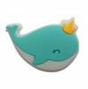 Charms de Sapato Clog de Baleia Fofa Acessórios DIY Decorações de Sapato de Borracha Macia Pvc Fivelas Decorativas Removíveis Atacado