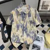 Camisas casuales florales estilo hawaiano tailandés para hombres y mujeres, sensación relajada de verano, adecuadas para el Festival del Agua, camisas florales de pareja para la playa, modernas