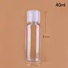 Botella de sección mariposa abatible PET dividida transparente botella dura botella de muestra de prueba