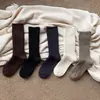 Calcetines Holgados de Alto Peso 90g para Otoño e Invierno, Tejido Grueso, Cordón Grueso, Modernos, Retro, Algodón Espesado, Calcetines Largos para Hombres y Mujeres, Calcetines de Pareja
