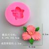 Molde de silicona serie flor de hibisco girasol flor holandesa flor cala aromaterapia para coche chocolate molde de azúcar