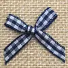 Al por mayor En stock Accesorios de moños de cinta a cuadros pequeños de 2 pulgadas para lencería, empaque de ropa interior, decoraciones de cajas de regalo y moños