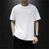 Camiseta de manga corta de color liso para verano para hombre, diseño simple de moda para obra, camiseta de media manga versátil para reparación de automóviles, algodón puro, casual, de trabajo