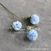 Crisantemo de Tres Cabezas, Crisantemo Ping Pong, Arreglo de Piso para Boda con Cabeza de Crisantemo, Decoración Suave para Sala de Estar del Hogar, Decoración de Boda