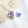 Novas Joias de Resina para Nail Art Gelo Transparente Espiral Coração Urso DIY Brincos de Unha Capa de Celular Acessórios de Unha Vestíveis