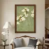 Paz y BienestarElegante Sala de Estar Floral Estilo Francés Pintura al Óleo Pintada a Mano Arte de Pared Decorativo para la Entrada Pintura Decorativa Vintage