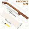 En stock Cuchillo de Pan de Madera Plegable Batidor de Masa Hogareño Madera Maciza Pan Sierra para Cortar Pan Herramientas para Hornear
