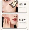 Brocha de Base en Forma de Media Luna en Stock, Tipo Cola de Pez, No Deja Marcas, No Absorbe el Polvo, Ligera y se Adhiere Bien, Estilo Profesional de Maquillador, Venta al por Mayor de Brochas de Maquillaje Cangzhou